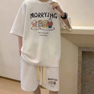 ĐỒ BỘ THỂ THAO NAM NỮ UNISEX VẢI XỐP TỔ ONG MORRYING 2 SIZE- AUSA HOUSE