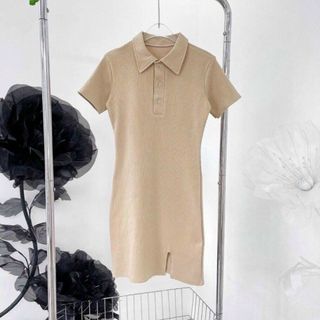 ĐẦM NỮ BODY CỔ TRỤ XẺ TÀ - AUSA HOUSE