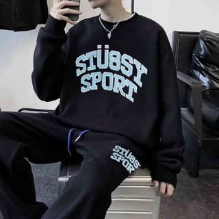 ĐỒ BỘ NỈ BÔNG NAM NỮ UNISEX SWEATER STUSSY SPORT - AUSA HOUSE