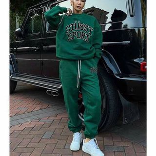 ĐỒ BỘ NỈ BÔNG NAM NỮ UNISEX SWEATER STUSSY SPORT - AUSA HOUSE