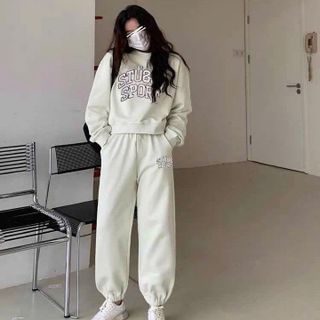 ĐỒ BỘ NỈ BÔNG NAM NỮ UNISEX SWEATER STUSSY SPORT - AUSA HOUSE