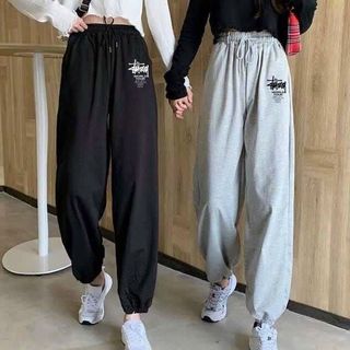 QUẦN JOGGER NAM NỮ UNISEX STUSSY 08 TÚM GẤU - AUSA HOUSE
