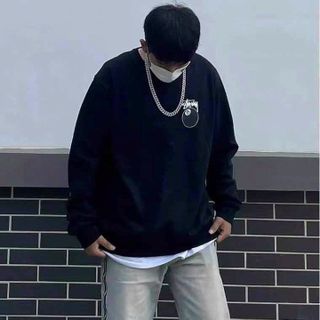 ÁO SWEATER NAM NỮ UNISEX STUSSY 08 FORM RỘNG NỈ BÔNG DÁNG OVERSIZE - AUSA HOUSE