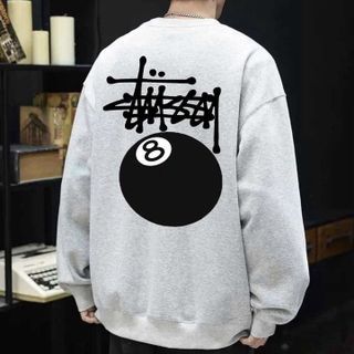 ÁO SWEATER NAM NỮ UNISEX STUSSY 08 FORM RỘNG NỈ BÔNG DÁNG OVERSIZE - AUSA HOUSE
