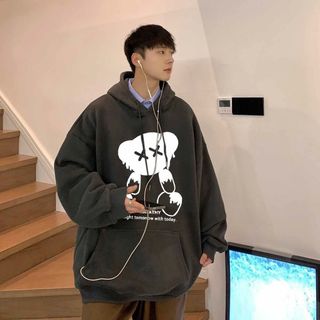 ÁO THUN HOODIE GẤU EMPATHY FORM RỘNG NỈ BÔNG DÁNG OVERSIZE NAM NỮ UNISEX  - AUSA HOUSE