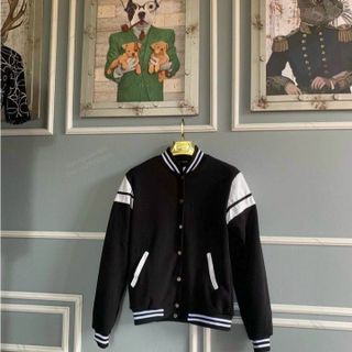 ÁO KHOÁC NỈ NAM NỮ UNISEX BOMBER PHỐI VIỀN TRẮNG - AUSA HOUSE