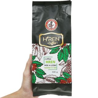 cà phê H'ren pha phin nguyên chất đậm chất ban mê - mix 4 loại hạt - 500gr giá sỉ giá bán buôn số lượng