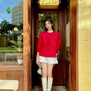 ÁO NỮ CỔ BÈO TIỂU THƯ - AUSA HOUSE