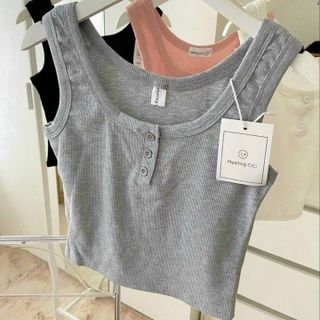 ÁO NỮ BALO ĐÍNH NÚT THUN GÂN - AUSA HOUSE