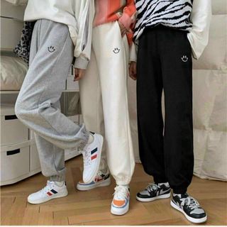 QUẦN DÀI JOGGER NỈ MỎNG NHẸ NAM NỮ UNISEX MẶT CƯỜI - AUSA HOUSE