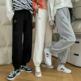 QUẦN DÀI JOGGER NỈ MỎNG NHẸ NAM NỮ UNISEX MẶT CƯỜI - AUSA HOUSE