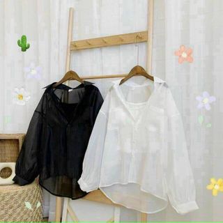 SET ÁO SƠ MI NỮ VOAN PHỐI ÁO LÓT 2 DÂY BÊN TRONG - AUSA HOUSE