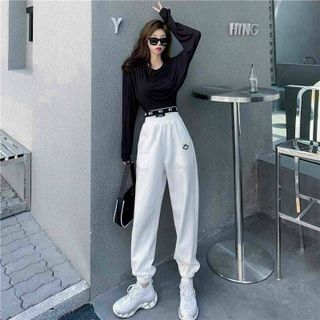 QUẦN DÀI JOGGER NỈ MỎNG NHẸ NAM NỮ UNISEX MẶT CƯỜI - AUSA HOUSE