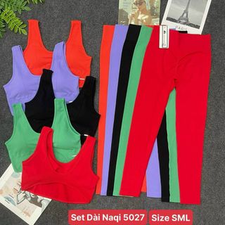 Set dài naqi 5027 5 màu size sml mới nhất 2024 Thể Thao cao cấp Siêu Đẹp Giá Sỉ,