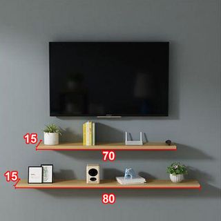 Kệ Treo Tường Gỗ Gắn Tường Decor Rộng 15cm KTT-95 ZataFu giá sỉ