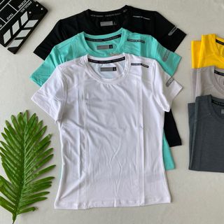 Áo nữ posche3r vải lỗ kim 60k Chất vải mịn mát Phom chất chuẩn đẹp Size m.l.xl.xxl Ri 2222 Tách nửa ri được