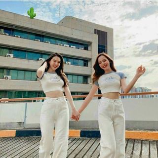 ÁO THUN NỮ CROPTOP CỔ TRÒN TAY NGẮN HEAVEN SENT - AUSA HOUSE