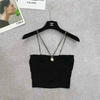 ÁO NỮ CỔ DÂY PHỐI KIM LOẠI CÓ MÚT - AUSA HOUSE