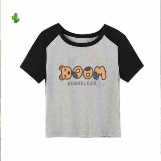 ÁO THUN NỮ CROPTOP CỔ TRÒN TAY NGẮN BOOM - AUSA HOUSE