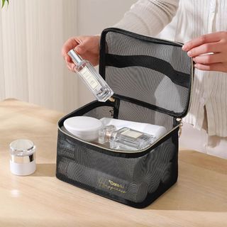 Tìm sỉ - Túi đựng mỹ phẩm cao cấp Care4u SiZE 21x12x13 cm