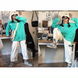 QUẦN DÀI NAM NỮ UNISEX VẢI NỈ WHALE GOOD TIME - AUSA HOUSE