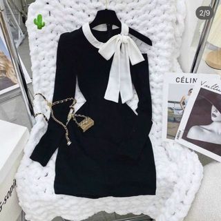 ĐẦM NỮ BODY PHỐI NƠ TRẮNG - AUSA HOUSE