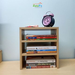 Kệ Sách Gỗ Để Bàn Mini 3 Tầng KTT-02 ZataFu
