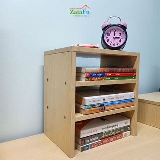 Kệ Sách Gỗ Để Bàn Mini 3 Tầng KTT-02 ZataFu