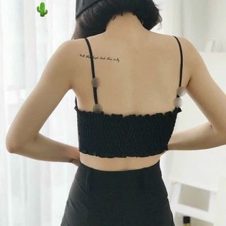 ÁO NỮ NHÚNG 2 DÂY CHẠY CHỤN CÓ MÚT - AUSA HOUSE