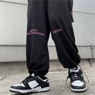 QUẦN DÀI NAM NỮ UNISEX VẢI NỈ ĐEN SPEAR YOUTH - AUSA HOUSE