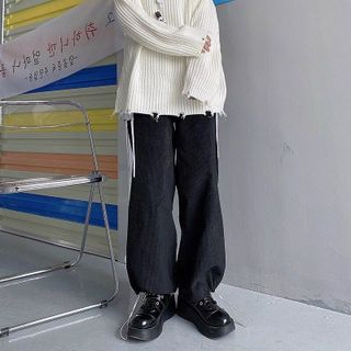 QUẦN DÀI NAM NỮ UNISEX NHUNG ỐNG RỘNG CÓ DÂY RÚT GẤU