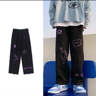 QUẦN DÀI NAM NỮ UNISEX NỈ HỌA TIẾT HOẠT HÌNH - AUSA HOUSE