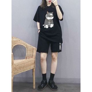 ĐỒ BỘ THỂ THAO NAM NỮ UNISEX MÈO ĐEO KÍNH - AUSA HOUSE