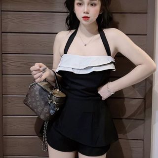 SET ĐẦM NỮ NGẮN PHỐI BÈO TẦNG - AUSA HOUSE