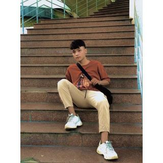 QUẦN DÀI BAGGY NAM NỮ UNISEX KAKI ỐNG SUÔNG BASIC - AUSA HOUSE