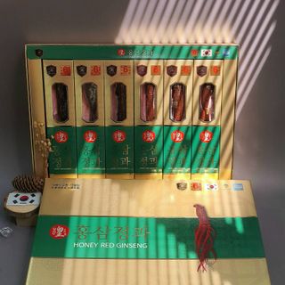 Sâm Củ Tẩm Mật Ong Ginseng King Hộp 180g (30 gr x 6 hộp)