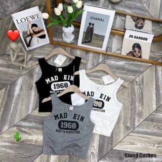 ÁO THUN NỮ CROPTOP BALO CỔ TRÒN 1968 - AUSA HOUSE