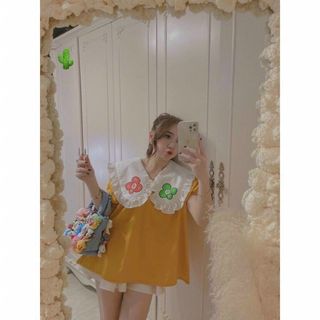 ÁO NỮ BABYDOLL CỔ BÈO HOA VẢI KATE - AUSA HOUSE