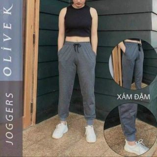 QUẦN DÀI NỮ JOGGER THỂ THAO THUN TRƠN - AUSA HOUSE