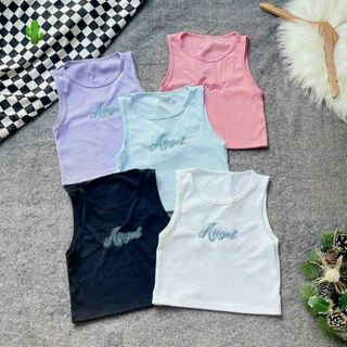 ÁO THUN NỮ CROPTOP CỔ TRÒN BA LỖ ANGEL - AUSA HOUSE