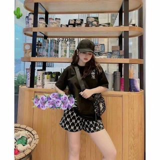 SET ĐỒ NỮ ÁO TAY LỠ PHỐI QUẦN ĐÙI THUN COTTON NY - AUSA HOUSE
