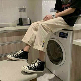 QUẦN DÀI NAM NỮ UNISEX KAKI CẦU VÒNG 3 NÚT - AUSA HOUSE
