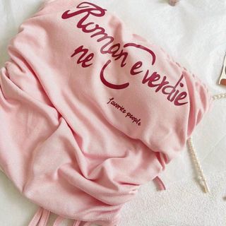 ÁO THUN NỮ ỐNG DÂY RÚT HỒNG CÓ MÚT ROMANCE NEVER DIE - AUSA HOUSE
