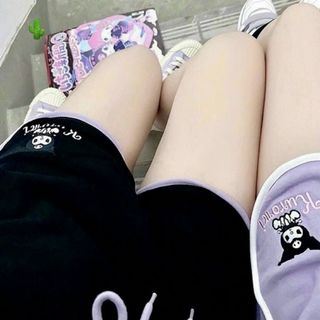 QUẦN SHORT NỮ PHỐI VIỀN THÊU GẤU - AUSA HOUSE