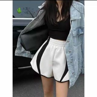QUẦN SHORT NỮ PHỐI VIỀN THUN DA CÁ - AUSA HOUSE