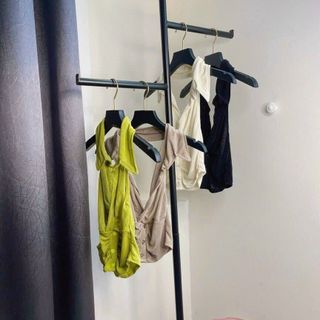 ÁO NỮ CỔ TRỤ VẢI NHUNG LỬNG - AUSA HOUSE