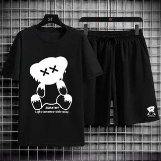 ĐỒ BỘ THỂ THAO NAM NỮ UNISEX TAY LỠ GẤU MẮT CHÉO - AUSA HOUSE