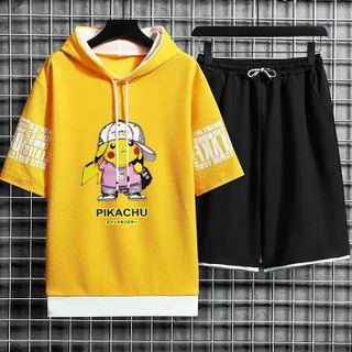 ĐỒ BỘ THỂ THAO NAM NỮ UNISEX PIKACHU CÓ NÓN - AUSA HOUSE
