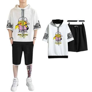 ĐỒ BỘ THỂ THAO NAM NỮ UNISEX PIKACHU CÓ NÓN - AUSA HOUSE