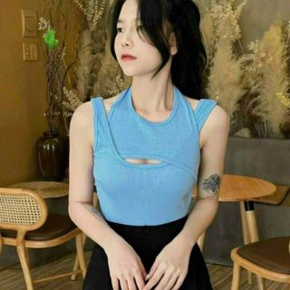 ÁO THUN NỮ 2 KIỂU KHOÉT NGỰC - AUSA HOUSE